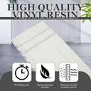 Landical 8 Pcs 12" W x 35" L Mobile Home Skirting Vinyl Underpinning Panel Vinyl Skirting White Panels Wood Grain 40 Mil Thickness House Panels for Mobile Home Kit(Without Holes)