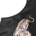 Remidoo Women's Graphic Sleeveless Hoodies Fitted Hooded Tank Tops Workout Shirt Black X-Large (Black, XL)