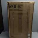 EKO Mirage-T 50 Liter / 13.2 Gallon Touchless Rectangular Motion Sensor Trash Can, Brushed Stainless Steel Finish