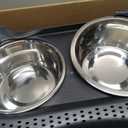 Neater Pet Brands Neater Feeder Deluxe Mess Proof Dog Bowls Elevated for Large Dogs Over 40 lbs, Made in USA, No Spill Raised Dog Food Bowl Stand Feeding Station, Food and Water Bowl Set, Black