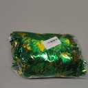Gold Green Shamrock Tinsel Garland 33FT | Shiny Metallic Streamer Twist for Hanging St Christmas Decorations, Indoor Outdoor
