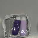 Mrsdry Travel Bottles - 4 Pack, 3oz BPA Free Leak Proof Silicone Containers, TSA Approved, Purple