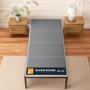 Twin XL Bunkie Board 10mm (38" x 79") – Grey Under Mattress Support, Anti-Sag & Noise-Free, Breathable Low Profile Bed Board for Metal Frame, Slatted Beds&Platform