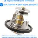 Thermostat Replace 25500-2GGA0 Compatible with Hyundai Kia 2.4L L4-2019-2020 Santa Fe, 2017-2018 Santa Fe Sport, 2015-2019 Sonata, 2018-2021 Tucson, 2016-2020 Optima & Sorento, 2017-2022 Sportage
