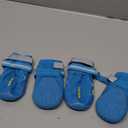 QUMY Dog Shoes for Large Dogs, Medium Dog Boots & Paw Protectors for Winter Snowy Day, Summer Hot Pavement, Water-Resistant in Rainy Weather, Outdoor Walking, Indoor Hardfloors Skid-Resistant Sole (Size 4: 2.2''x2.6''(W*L) (Pack of 4))