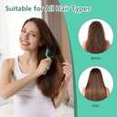 Curly Hair Brush, Curl Defining Brush, Hair Brush, Flexible, Curl Enhancing, Reduce Pulling (Green)