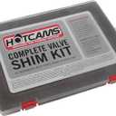 Hot Cams HCSHIM02 Complete Shim Kit Compatible with/Replacement for Arctic Cat ATV DVX 400 /Honda CRF 450R CRF450X TRX 450ER TRX 450R /Kawasaki KFX 400 KFX 450R KLX 450R KX 450F/Suzuki