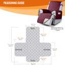 VANSOFY 100% Waterproof Recliner Chair Covers, Recliner Cover Non-Slip Dog Chair Cover Furniture Protector Washable Slipcover with Pocket, Elastic Straps for Pets, Dogs(Burgundy, 28")