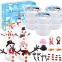 Do You Want to Build a Snowman,9 Pack Putty Slime Kit with Snowman Accessories,Build, Melt & Rebuild Fun,Stress Relief Toy Party Favors Birthday Gifts for Girls and Boys.