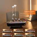 Essential Oil Diffuser, 250ml Ship Modelling Aromatherapy Ship Oil Diffuser Cool Mist Humidifier with Remote Control, Remote 2 Spray Mode Auto Shut-Off, 7 Color LED Light for Home Office(Black)
