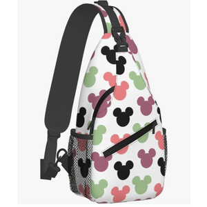 Women Sling Bag Unisex Crossbody Backpack Chest Bags Cartoon Print Sling Bags Shoulder Bag for Women Men Gym Sports Hiking Cycling Travel Casual Daypacks