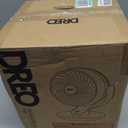DREO Fan for Bedroom, 13-Inch Oscillating Table Air Circulator Fan for Whole Room, 120 Tilt Adjustment, 25dB Ultra-Quiet, 75ft Powerful Airflow, 4 Speeds Desk Fans with Remote for Home, Office, Small