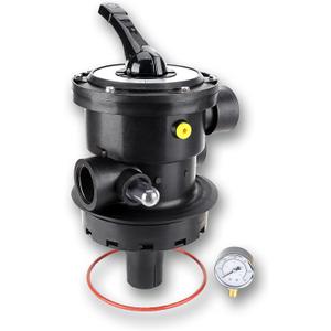 SP0714T Top-Mount Multiport Valve 7-Position Control Valve Compatible with Hayward VariFlo，Above-Ground Pro or VL 210 Series Sand Filter 1-1/2-Inch 6-Way