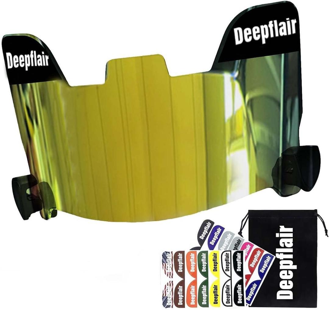 Deepflair Football Helmet VisorFootball Helmet Visor Impact Resistant Visor for Youth&Adult Football Gear