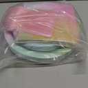 96Pcs Pastel Rainbow Birthday Party Supplies Iridescent Pastel Plates and Napkins Tableware Sets Rainbow Party Decorations for Girls Baby Shower Sprinkle Valentine's Day Party Favors Serves 24