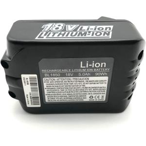 BL1850 5.0Ah 18 Volt Battery Replacement for Makita 18V Battery with LED Indicator BL1815 BL1830 BL1850B BL1860 LXT-400 Cordless Power Tools Batteries