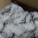 Heated Electric Blanket Twin, Octrot 60"X80" Faux Fur Heating Blanket Luxury Christmas Gifts Heavy Plush with 10 Heats Levels & 8 Hours Auto Off,Super Cozy Warm Fuzzy,Fluffy Decor Winter Warming,Grey