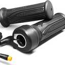 Electric Bike Full Twist Throttle Right Handle Throttle 24V 36V 48V 60V 72V with 3 pin Waterproof/SM Connector for EBike or Folding Electric Scooter (20X-Full-WP)