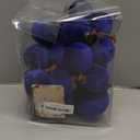 Sea Team 32-Pack Flocked Velvet Cloth Christmas Tree Ball Ornaments Set, Hanging Velour Baubles, Shatterproof Plastic Decorations for Xmas Tree, Wreath, Garland, Multi-Sized, Royal Blue