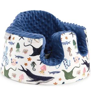 Seat Cover Compatible with Bumbo and Nuby Seat, Booster Seats Accessories, Soft Breathable Cover for Baby Girl Boy, Cover Only (Ocean Blue)