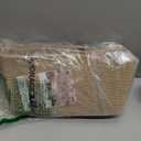 OIAHOMY Storage Basket for Shelves, Closet Cube Storage Bins Baskets for Clothes Blanket Towels, Baby Nursery, Toy Baskets Box, Woven Rope Basket, 15.75 * 11.81 * 7.09 ININ, 2 Packs Jute Yellow