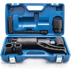 Werhoo 1:64 Torque Multiplier Wrench, 1 Inch Drive, Heavy Duty, 3,688 ft/lbs (4800 N/M) - Includes 4-Piece Cr-v Socket Set