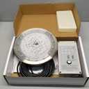 10 Inch LED Multicolor Inground Pool Light  Stainless Steel Housing, 50ft Cord, RGB Controller for Wet Niche