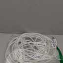 RUSON 50 Feet 5/16 Inch Wire Center Flag Pole Rope and Clips Kit, White Braided Polyester Halyard Steel Center Flag Rope with 2 Pcs 3.5" Flag Swivel Snap Hooks