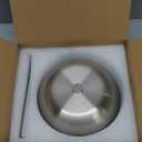 Portable LED Mushroom Table Lamp, 8.46'' Small Cordless Desk Night Light with 5200mAh Rechargeable Battery, Stepless Dimming Lamp with 3 Colors for Bedroom/Bar/Coffee Shop (Silver)