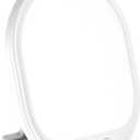 UV-Free 10000 Lux Daylight Lamp - Touch Control with 3 Brightness Levels & 4 Timer Functions, Large Surface & Rotatable Stand for Home/Office (White)