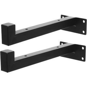 LIFKOME 2Pcs Heavy Duty Wall Brackets for Floating Shelves Metal Bracket Holder Sturdy Design for Secure Storage Easy Installation Invisible Support for Home Decor