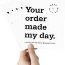 Anwyll Thank You Cards for Small Business,100Pcs Thank You Card for Packaging,Thank You for Supporting My Small Business Cards,White Thanks for Your Order Card for Customer Appreciation (3x3.5'')