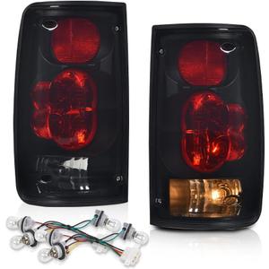 PIT66 Tail Lights Assembly Compatible with Toyota Hilux Pickup Truck 1989 1990 1991 1992 1993 1994 1995 Rear Brake Lamps Smoke Lens Black Housing w/Bulbs Left + Right PIT66 Tail Lights Assembly Compatible with Toyota Hilux Pickup Truck 1989 1990 1991 1992 1993 1994 1995 Rear Brake Lamps Smoke Lens Black Housing w/Bulbs Left + Right