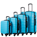 COOLIFE Luggage 4 Piece Set Suitcase Spinner Hardshell Lightweight TSA Lock Familiy Set YD47