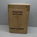 VEVOR Ride-on Luggage, 20 L Capacity, 20 Inches Kids Scooter Suitcase with Flash PU Wheels, Adjustable Handle & TPR Non-Slip Grip, Foldable & Lightweight Scooter Luggage for Kids Aged 5+, Purple