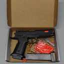 Soft Bullet Toy Gun with Shell Ejecting,Fidget Toy Gun with 120 Soft Bullets, 18 Shells and 2 Magazines