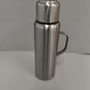 GIOGD silver water bottle, Diameter: 3.5", height: 9.25"