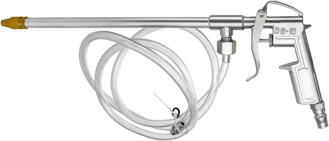QWORK Spray Gun, Aluminum Pneumatic Air Engine Cleaning Washer Gun Kit Tool, 1/4"