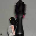 Dual Voltage Hair Dryer Brush with Negative Ion Anti-frizz Styler - Hot Air Volumizer for 110V-120V/220V-240V European and Travel Use