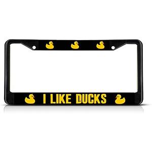I Like Ducks License Plate Frame Tag Holder Cover