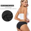 Wealurre Seamless Underwear Invisible Bikini No Show Nylon Spandex Women Panties M