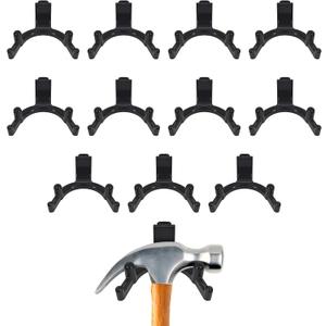 Tool Hook for Lifetime Shed Accessories: 12 Pcs ABS Storage Shed Hooks for Electric Hand Gardening Tools - Does Not Work on Horizontal Siding Sheds - Black