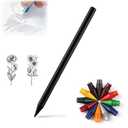 BuyiHoen Metal Alloy Writing Instrument, Forever Pencil with 12 Colored Refill Tips, No Sharpening Required, Pencils for Drawing, Sketching and Writing