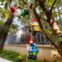 Garden Gnomes Hanging Solar Lights, 3-Pack Climbing Rope Gnome Statues with LED Lantern, Outdoor Decor for Yard Patio Door Tree Fence Wall, Housewarming Gifts for Women Mom Grandma