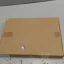 suptek Glass Floating Shelf, 1 Tier Media Shelf for TV Accessories, Flat Black Wall Mount Bracket, 17.6lbs Weight Capacity, Quick Installation, Cable Management, Custom Style, Backless