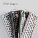RK ROYAL KLUDGE R65 Wired Gaming Keyboard with Volume Knob, 60% Percent RGB Backlit Mechanical Keyboard Gasket Mount with PBT Keycaps, MDA Profile, QMK/VIA, 66 Keys Hot Swappable Cream Switch, Black