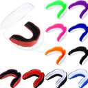 Sport Mouth Guards Gum Teeth Armor Game Guard for Boxing Basketball Football Hockey Karate Basketball Rugby Match (Bright Color)