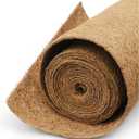 Coco Liner Roll, Extra Large 16x160 inch Natural Coconut Liners for Planter Flower Basket, Natural Coconut Fiber mat, Garden Decoration, Animal pet pad, Reptile Carpet