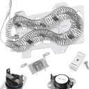 UpgradedDC47-00019A Dryer Heating Element Compatible with Samsung dryer DV42H5000EW/A3 DV45H7000EW/A2 DV48H7400EW/A2 DV40J3000EW/A2 DVE50M7450W/A3 DV42H5200EW/A3 By AMI PARTS