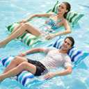 Jasonwell Inflatable Pool Floats Adult - Fabric Pool Hammock Floaties Water Hammock Lake Beach Floating Lounger Chair Swimming Pool Noodles Mesh Party Floaty Toys Fun for Adults Heavy Duty